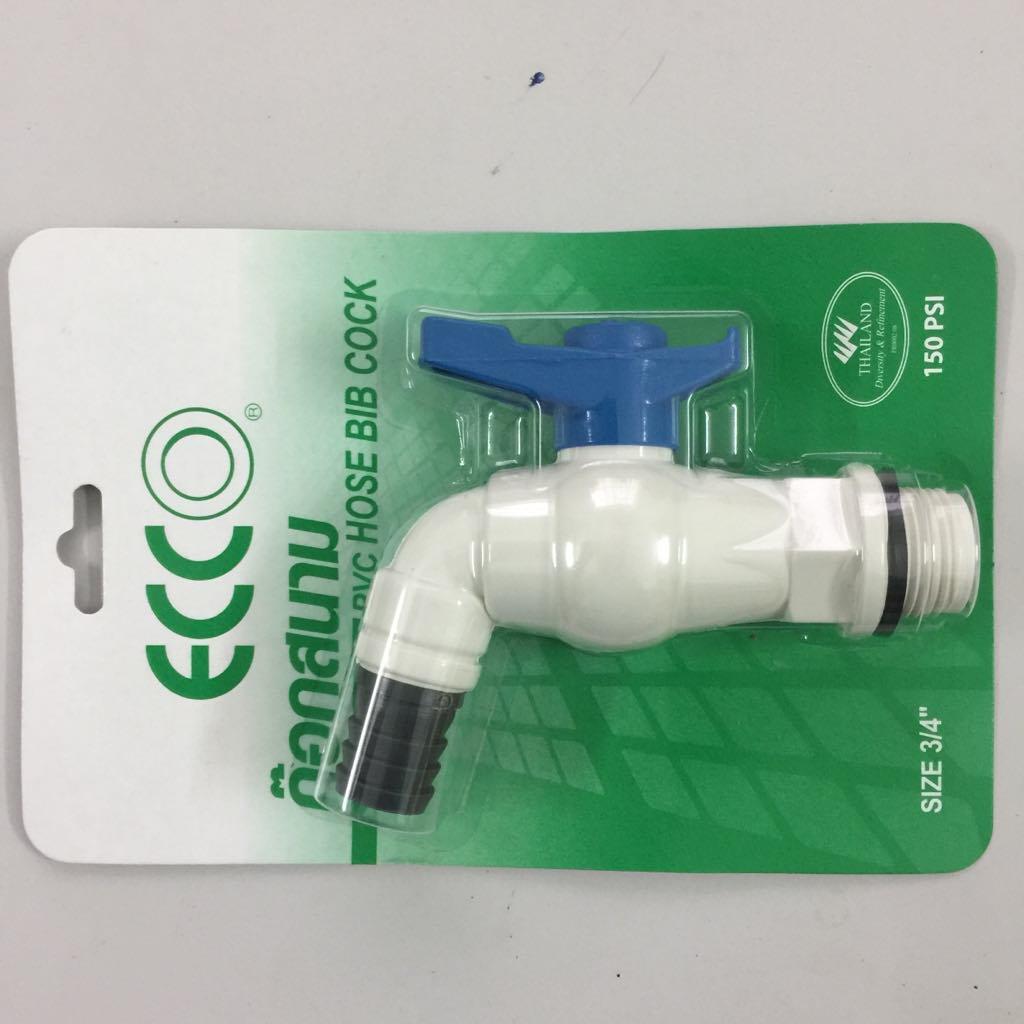 Vòi nước cao cấp Ecco phi 27 có đầu nối nhập khẩu từ Thái Lan
