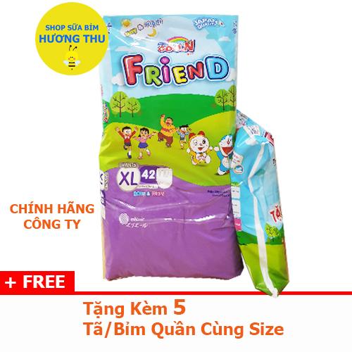 Tã/Bỉm quần Goon Friend size XL 42 miếng , tặng kèm 5 miếng cùng Size
