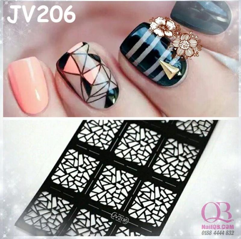 Giấy dán lưới hollow sticker tạo kiểu cho móng hơn 20 kiểu tùy chọn