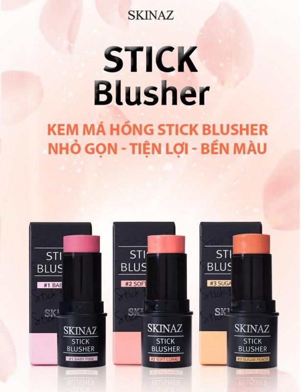 Kem má hồng Stick Blusher Skinaz Hàn Quốc