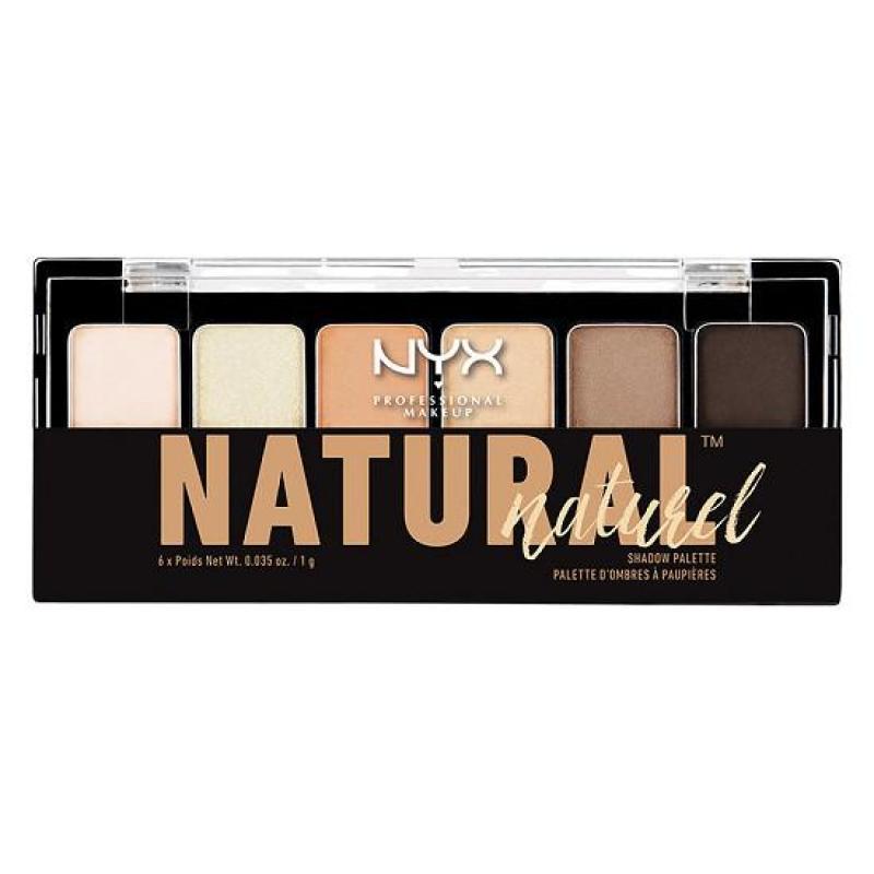 Phấn mắt 6 màu NYX Professional Makeup The Natural Shadow Palette Natural TNS01