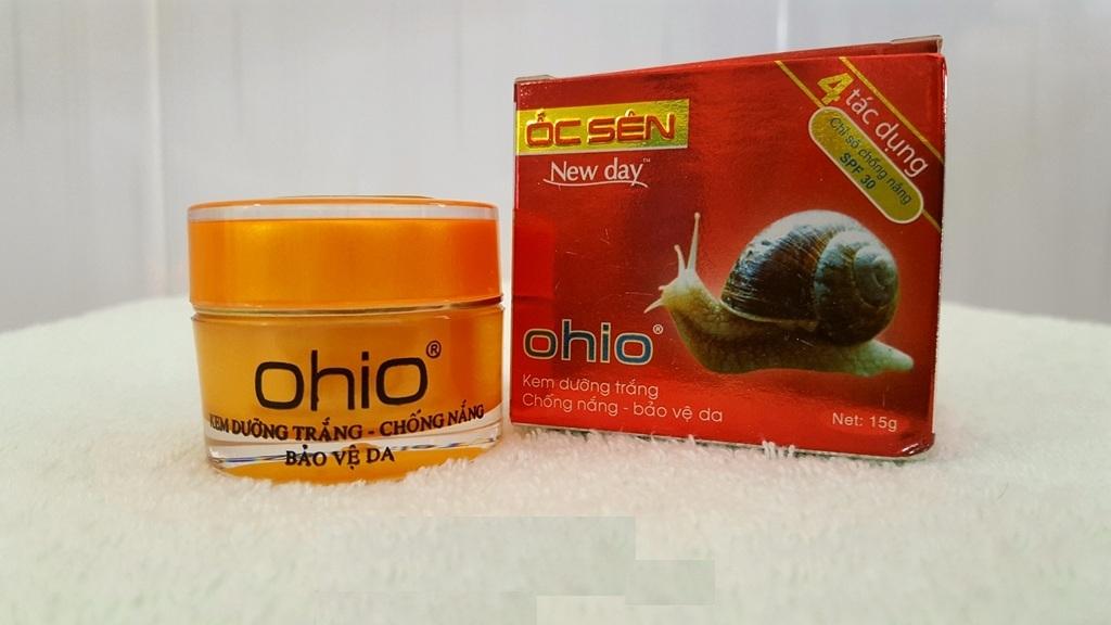 [HCM]Kem dưỡng trắng - Chống nắng - Bảo Vệ Da - 15g - OHIO ỐC SÊN NEW DAY