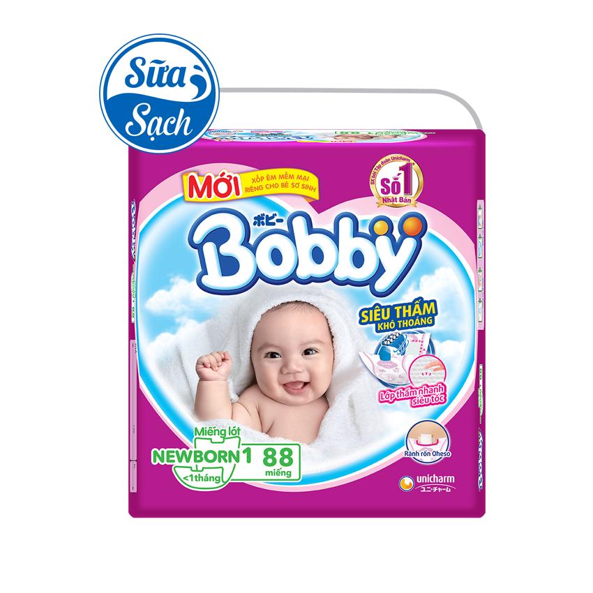 Miếng lót Bobby Newborn 1 88 miếng - Newborn 2 60 miếng