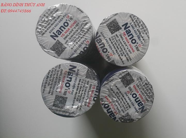 Băng dính điên Nano 10y đen ( 10 cuộn/ cây)
