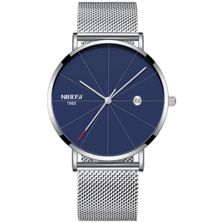 Đồng hồ thời trang nam nibosi 2321 dây lưới thép dh1830