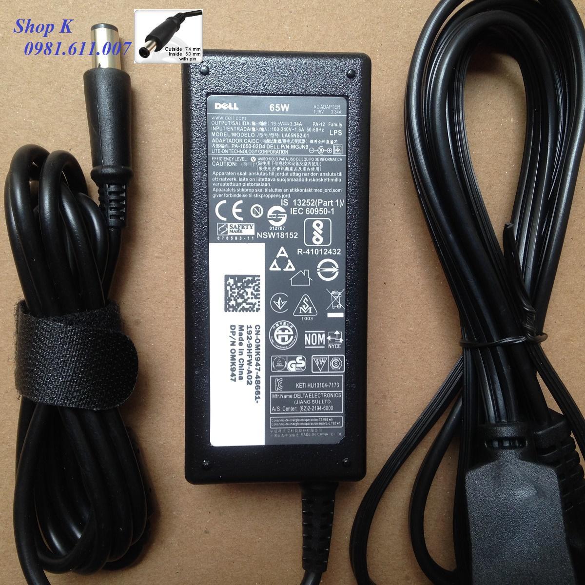 Sạc laptop dell. n3010 n4010 n5010