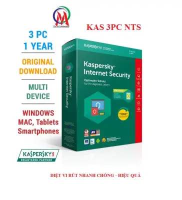 [HCM]Phần mềm diệt virus Kaspersky Anti virus 3PC BH 1Năm