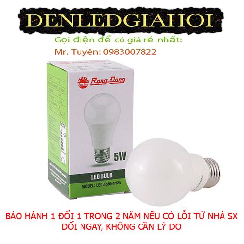 06 Bóng đèn led 5W Rạng Đông ánh sáng vàng