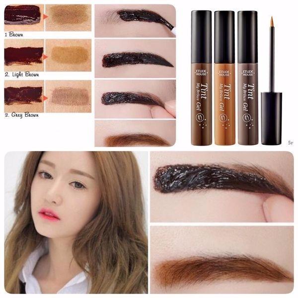 Combo 2 Tint My Brows Gel-Tint My Brows Gel - Gel xăm chân mày Sivanna Tint my brows - ThaiLan giúp bạn có một đôi chân mày tự nhiên