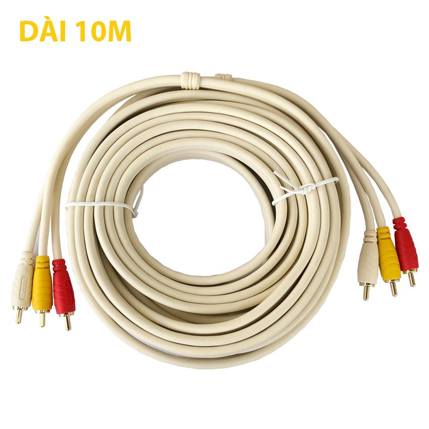 Dây av 3 ra 3 choseal dài 10m