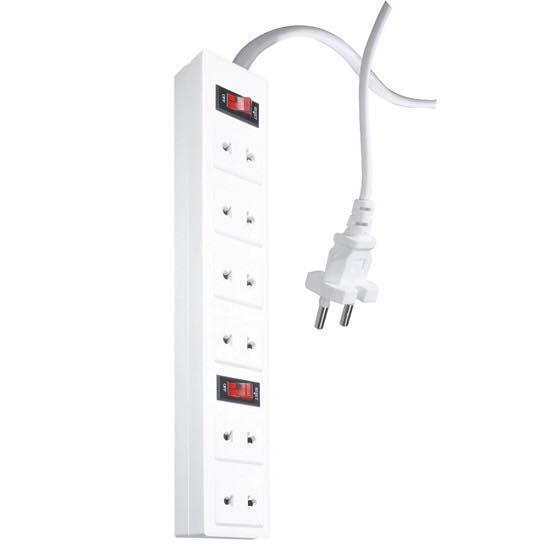 Ổ cắm điện quang 6 lỗ 2 chấu dây 5m
