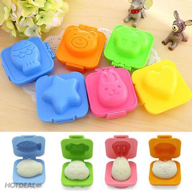 Bộ 6 khuôn ép cơm, bánh, trứng cho bé