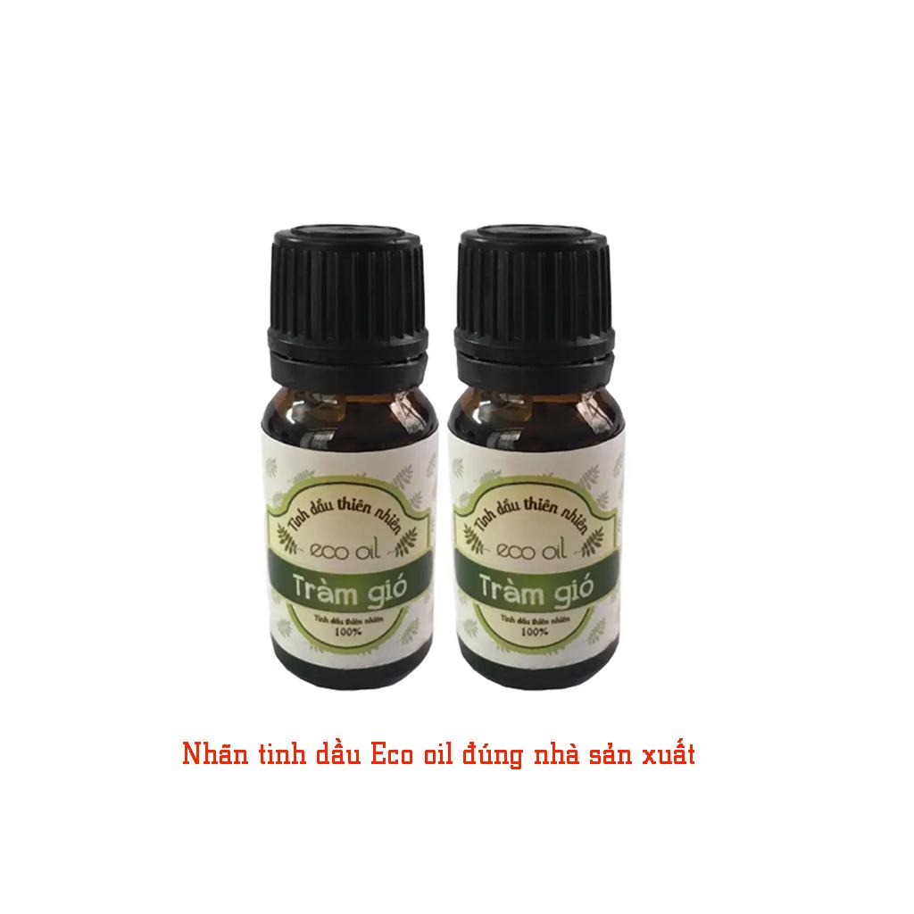 Combo 2 chai tinh dầu tràm gió 10ml đuổi muỗi Eco oil
