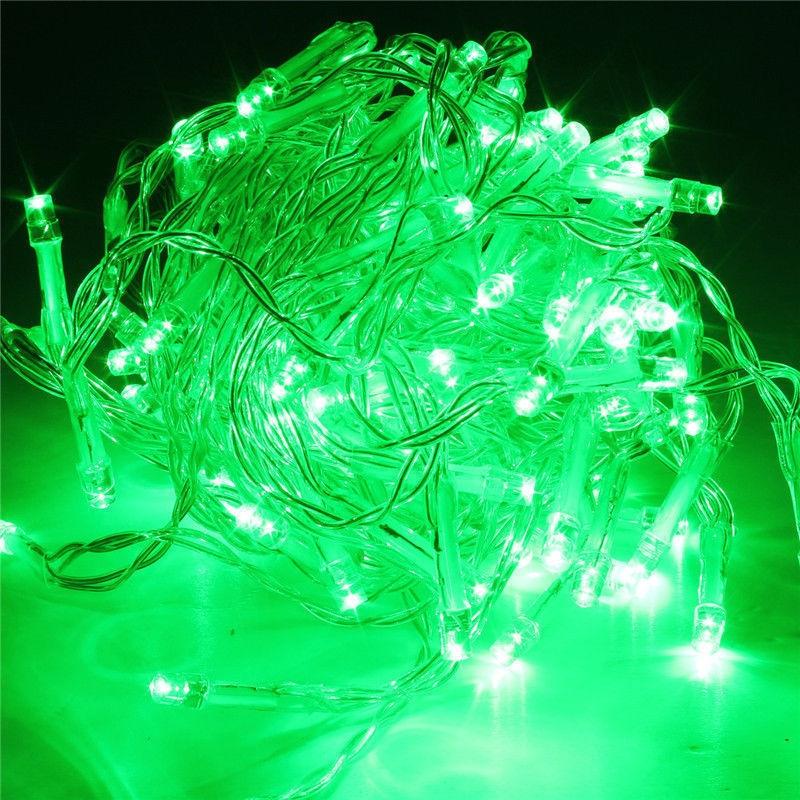 10 Dây đèn led Không Nháy dài 8m,60 bóng,màu xanh lá