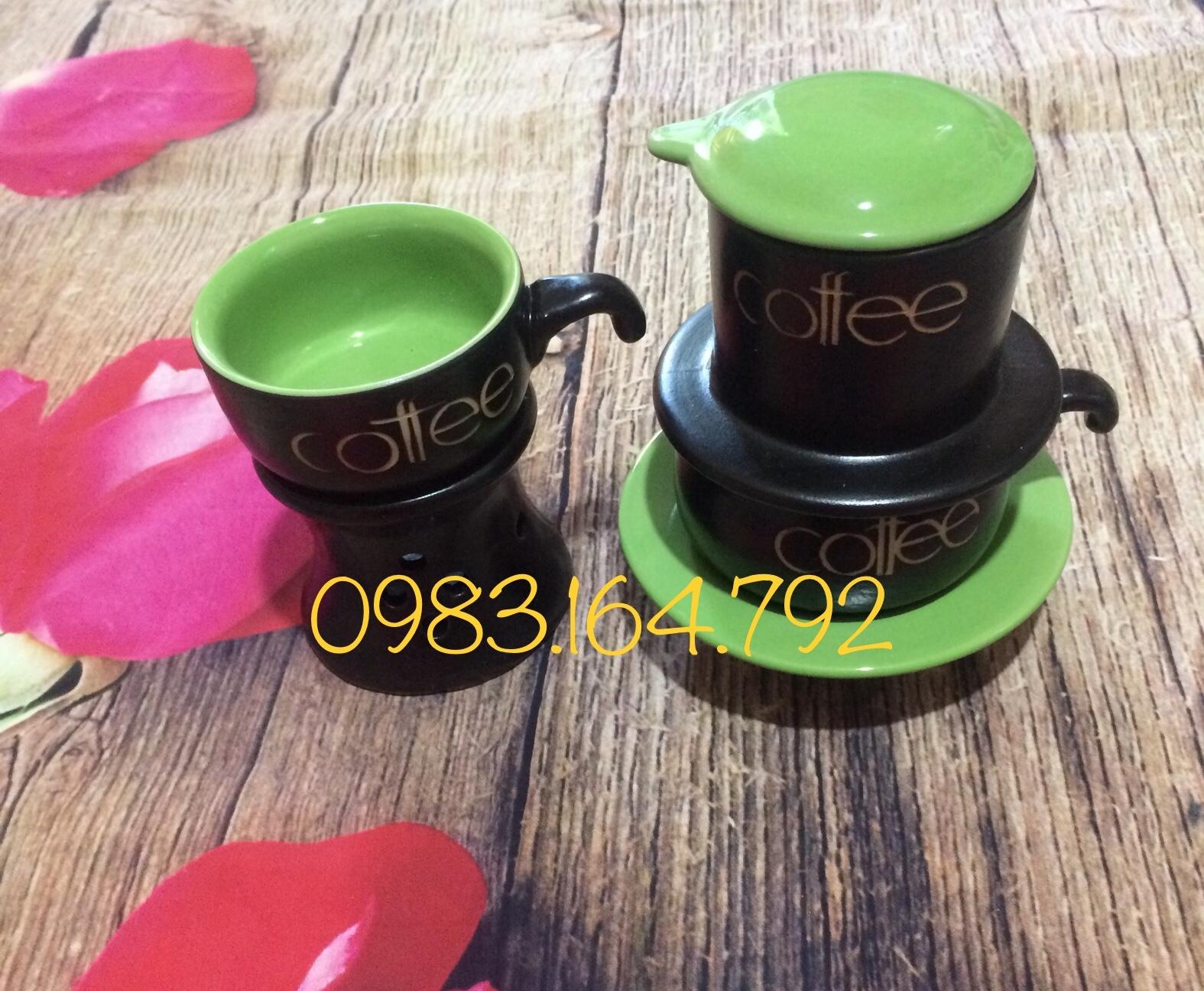 Phin pha cafe gốm sứ