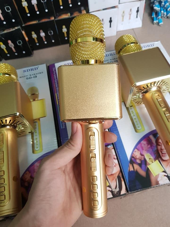 Mic hát karaoke bluetooth kiêm loa sd-13
