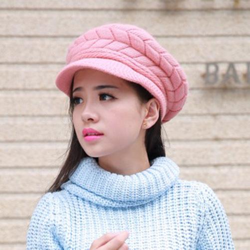 Nón len bánh tiêu - NE03 - hồng -