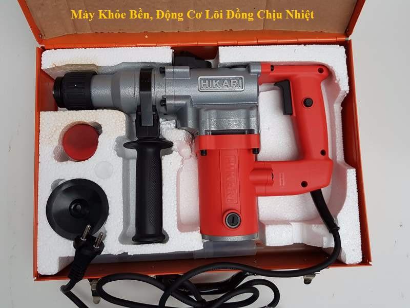 Mua ngay Máy Khoan Bê Tông Chắc Chắn Giá Tốt|Máy khoan và đục bê tông Hikari 06-26B Màu Đỏ Ớt