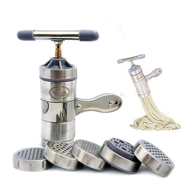 Máy Làm Bún Tươi, Máy Làm Bún Tại Nhà, Dụng Cụ Làm Bún Tươi Mua Ngay Máy Làm Bún Tươi, Mì, Bánh Canh Tại Nhà 5 Đầu Inox Tiện Dụng,Dễ Sử Dụng
