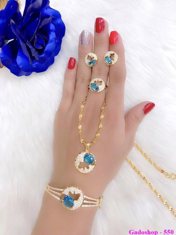 Bộ Trang Sức Nữ Xi Vàng 18K Gadoshop_VB4190607
