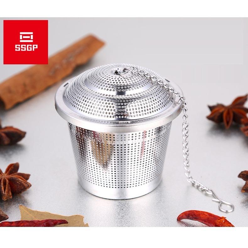 Dụng cụ lọc trà thả ấm inox 304 - 6x6.5cm