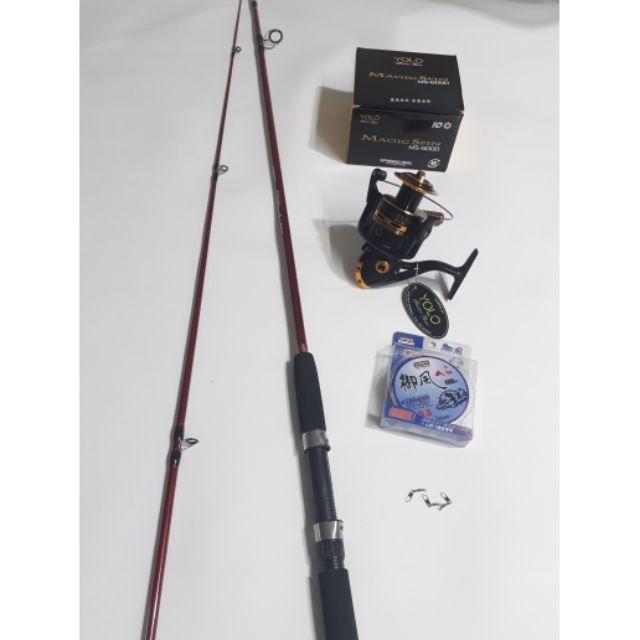 Bộ cần câu shimano 2 khúc máy yolo ms 6000. Kích thước chính xác của sản phẩm này là: 2m7 - Thanh lý hàng tồn - đại hạ giá big sale cực hot