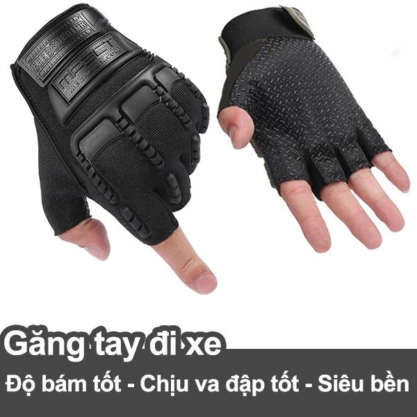 Găng tay đi xe cụt ngón thời trang có đệm cao su bảo vệ độ bám tốt M1, Găng tay có thể dùng tham gia các môn thể thao như: chạy xe, cầu lông, bóng chuyền, bóng đá, gym,...