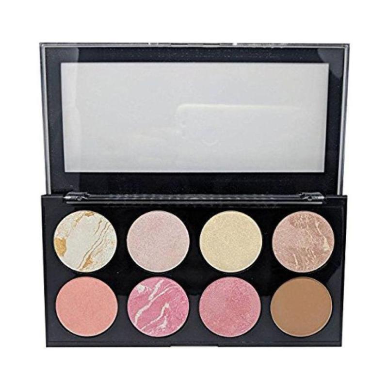 Set trang điểm đa năng 8 ô Sivanna Colors Pro HD Blusher & Highlighter & Contour Palette #01