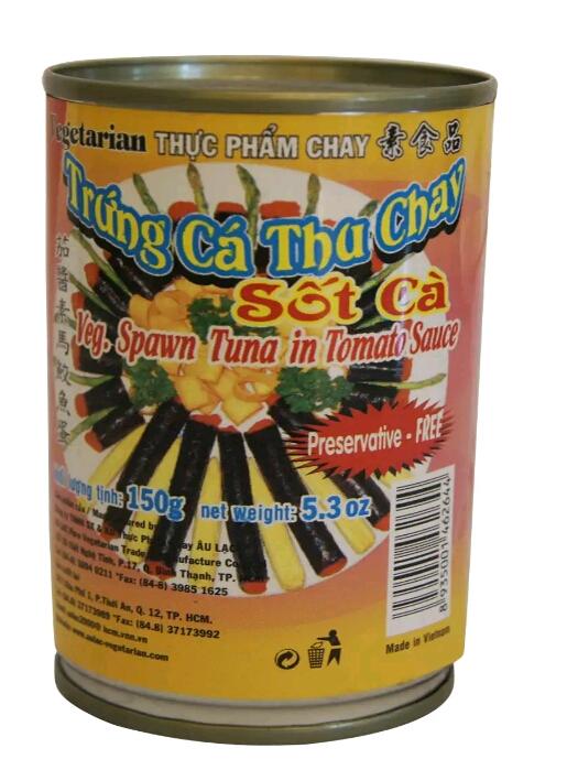 Trứng Cá Thu Chay Sốt Cà Âu Lạc Lon 150 G