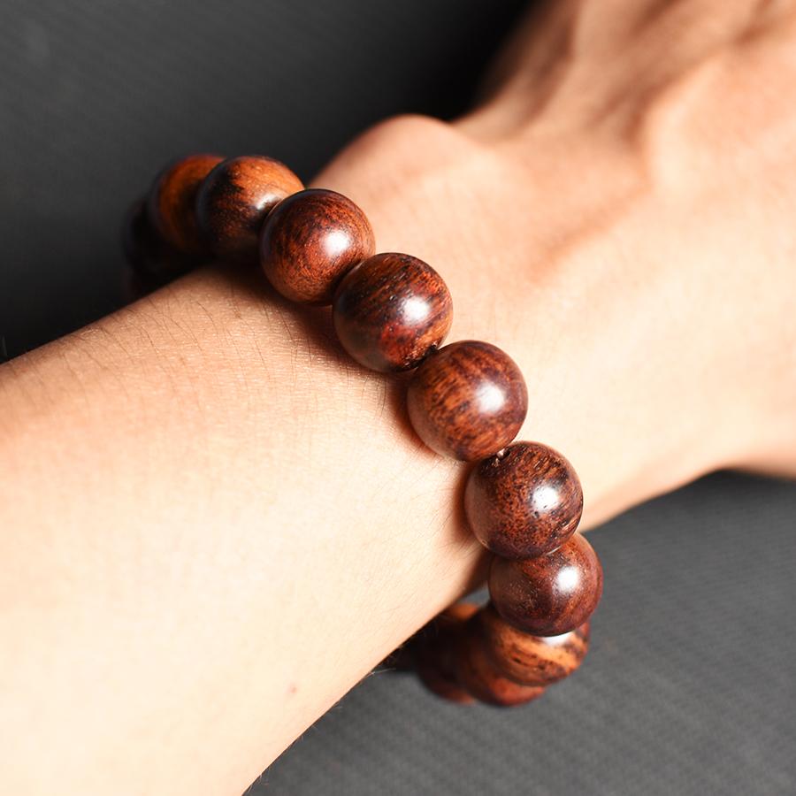 Vòng tay nam, nữ gỗ Sưa đỏ vân đẹp đẳng cấp (đủ size)