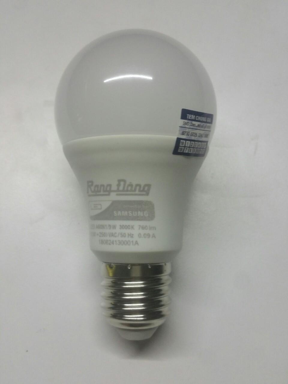 Bóng đèn led búp rạng đông 9w model a60n1/9w