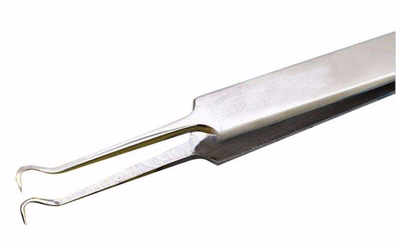 Nhíp gắp mụn đầu cong thần thánh (Bạc)