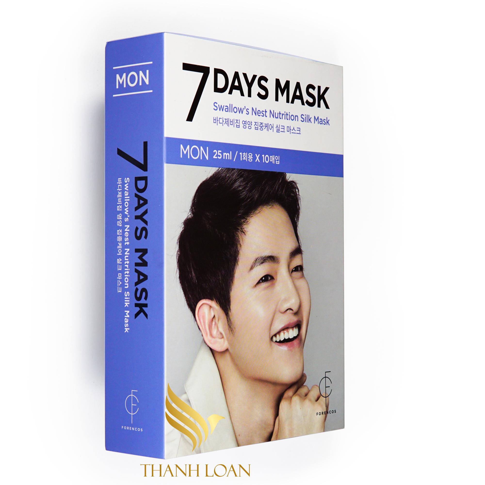 Combo 7 mặt nạ forencos 7 days mask ft song joong ki -allday - thanh loan - 7 ngày