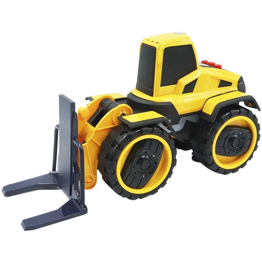 Đồ chơi trẻ em xe nâng hàng có đèn nhạc bei yu jia 6677-7-1