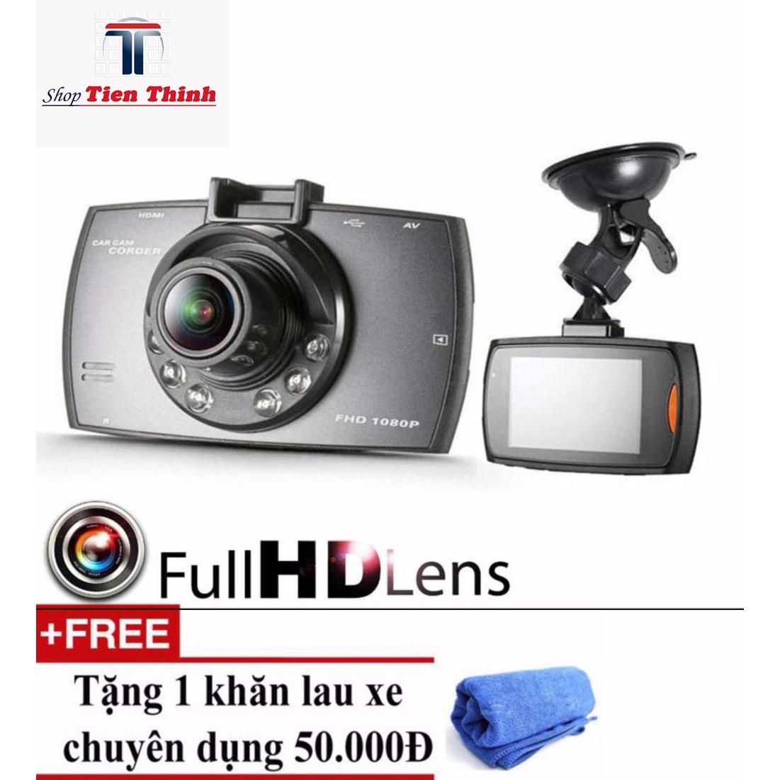 máy quay hành trình, camera hanh trinh mini, giám sát hành trình xe - Camera Hành Trình Hồng Ngoại 6 Đèn Led Cao Cấp, Siêu Nét – TẶNG KHĂN LAU XE CAO CẤP