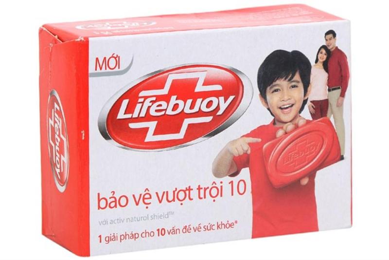 Combo 10 cục Xà bông cục Lifebuoy Bảo vệ vượt trội hộp 90g đỏ nhập khẩu