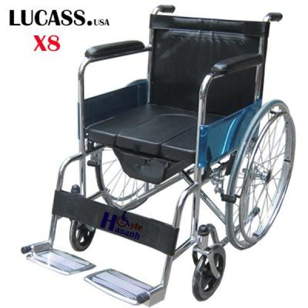 Xe lăn có bô cho người khuyết tật Lucass X8 (Đen) cao cấp