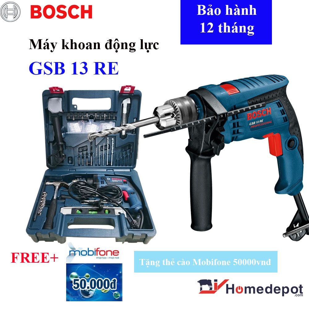 Máy khoan xoay Bosch GBM 320  + Tặng Áo mưa Bosch