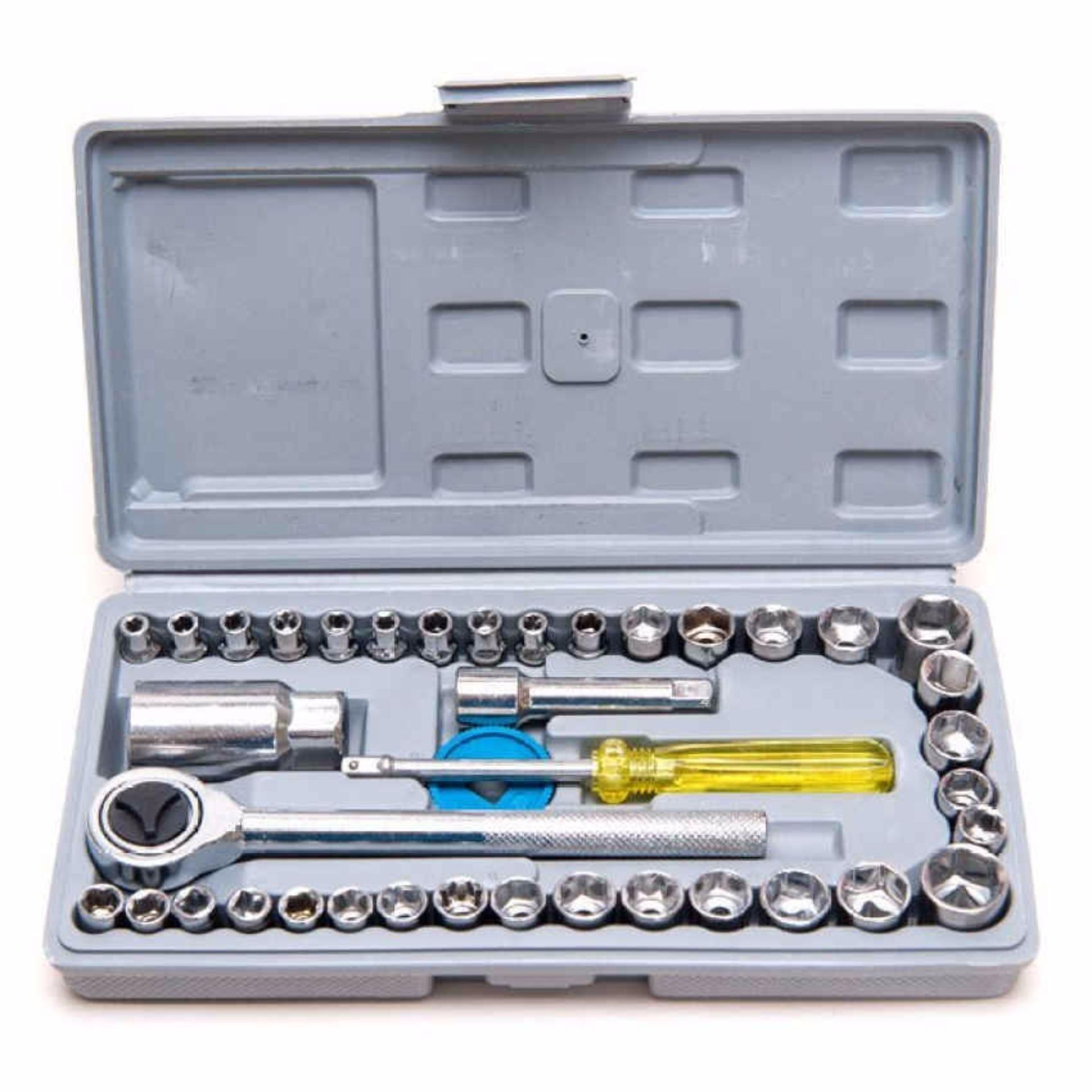 Bộ dụng cụ sửa chữa ô tô và xe máy 40 món