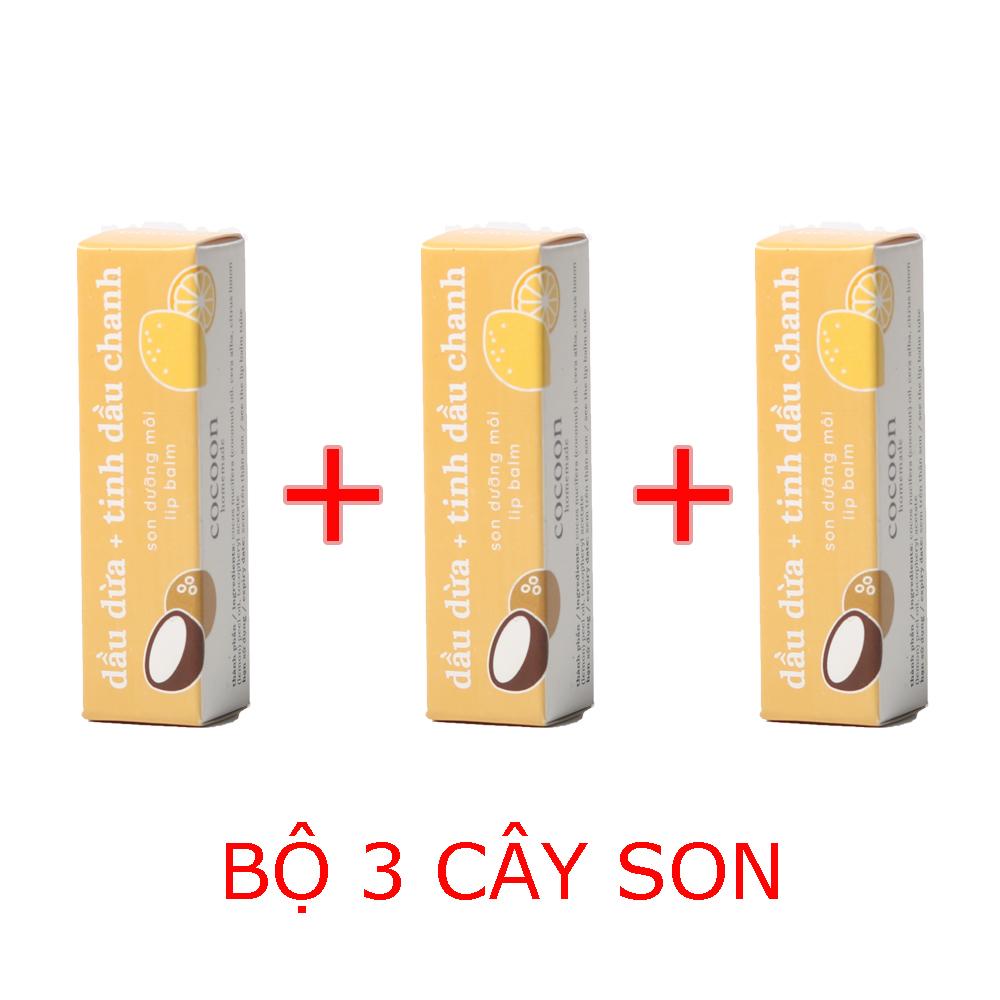 3 cây Son dưỡng môi Lip Care Cocoon