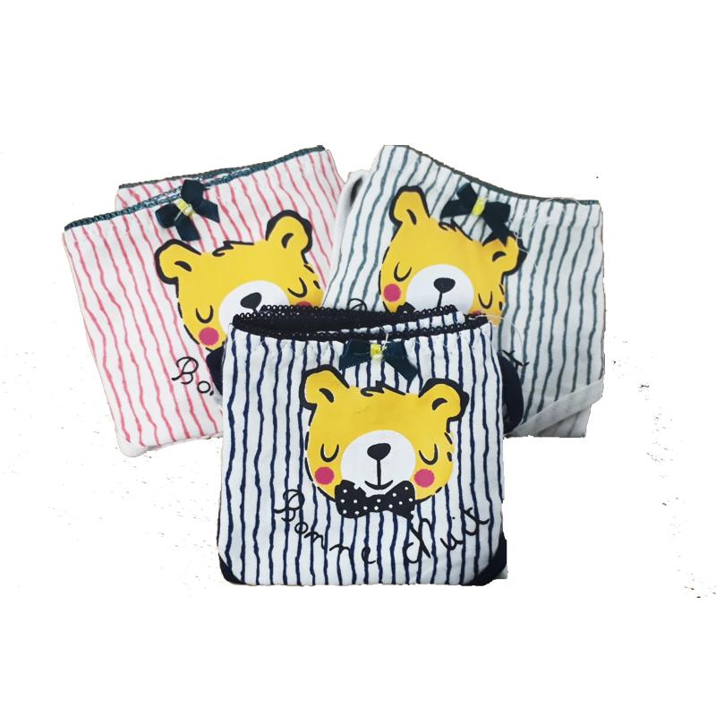 Combo 3 quần chíp cotton hình gấu cute uks1535-ql6