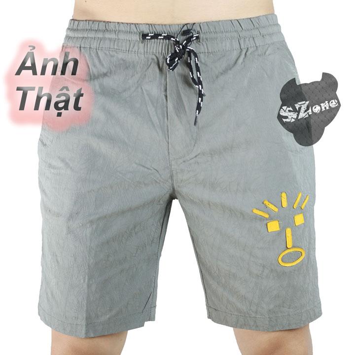 Quần đùi đũi nam, Quần đũi, Quần shorts đũi, quần đùi vải đũi HK004