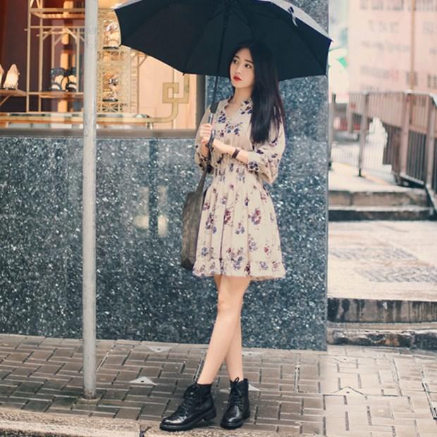 Siêu phẩm váy hoa lụa hàn quốc tiểu thư sang chảnh - vay2 bhl1842