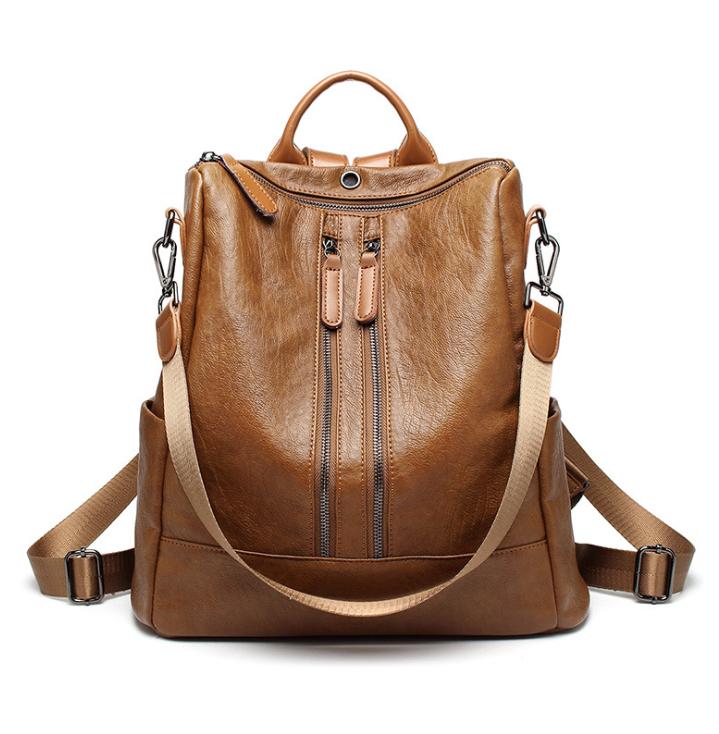 Balo nữ da bò phong cách thời trang Caramel Hàn Quốc mới nhất 2018