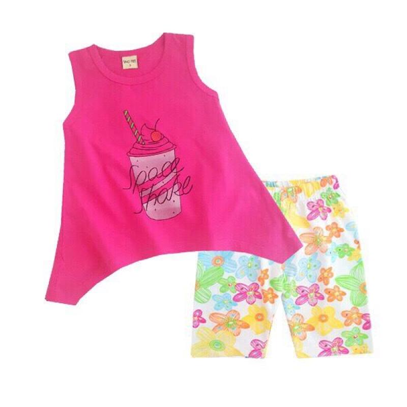 Nơi bán Bộ thun bé gái chữ Space shake 22-35kg