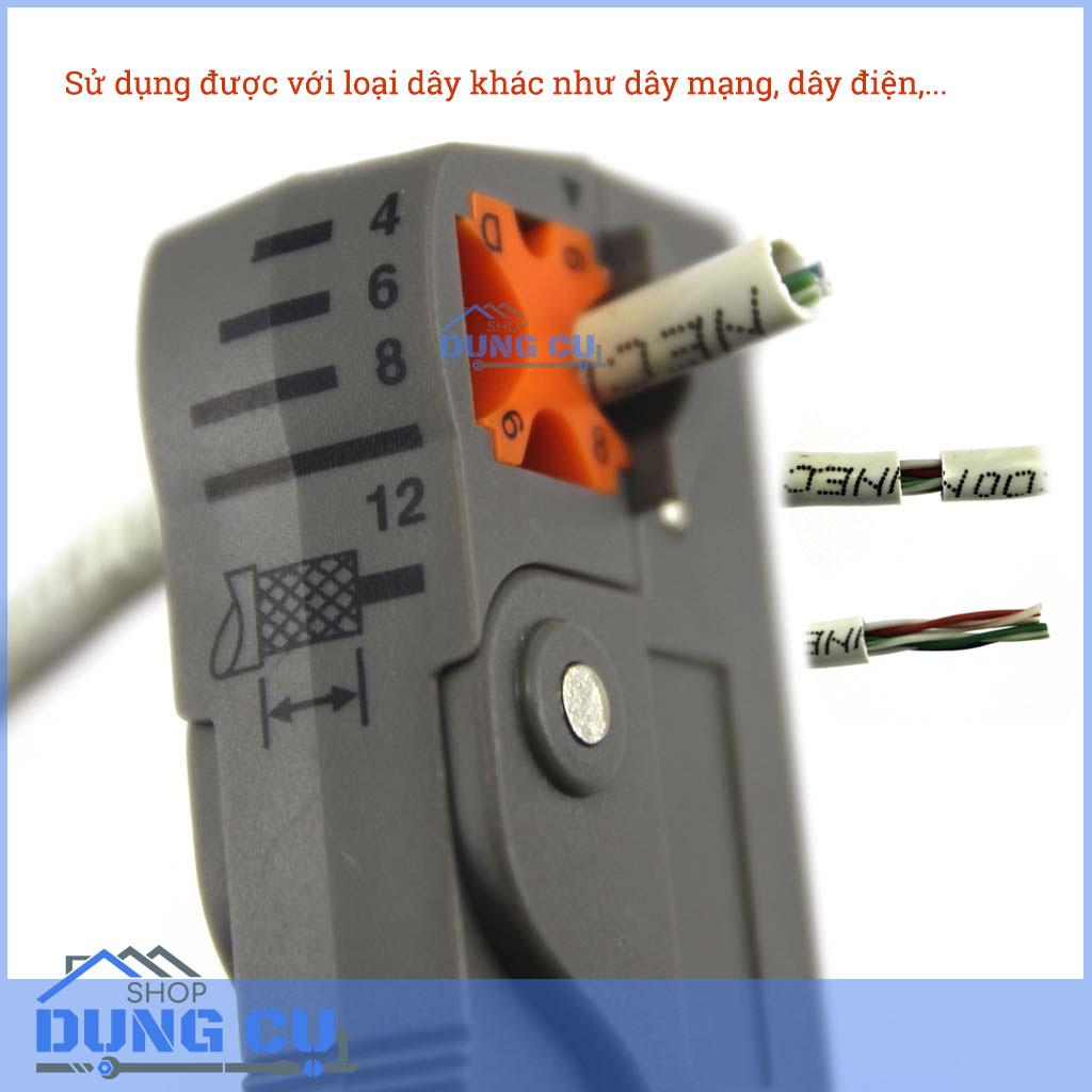 Dụng cụ tuốt vỏ dây cáp đồng trục tiện dụng