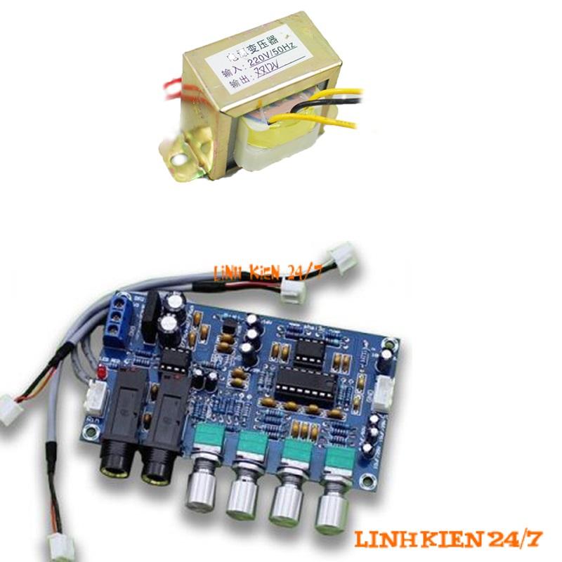 Bộ combo echo khuếch đại micro karaoke xh-m173
