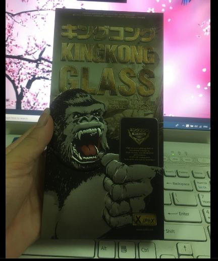 Dán kính cường lực 9H 3D WK design KingKong Glass cho Iphone X (Cực sịn)