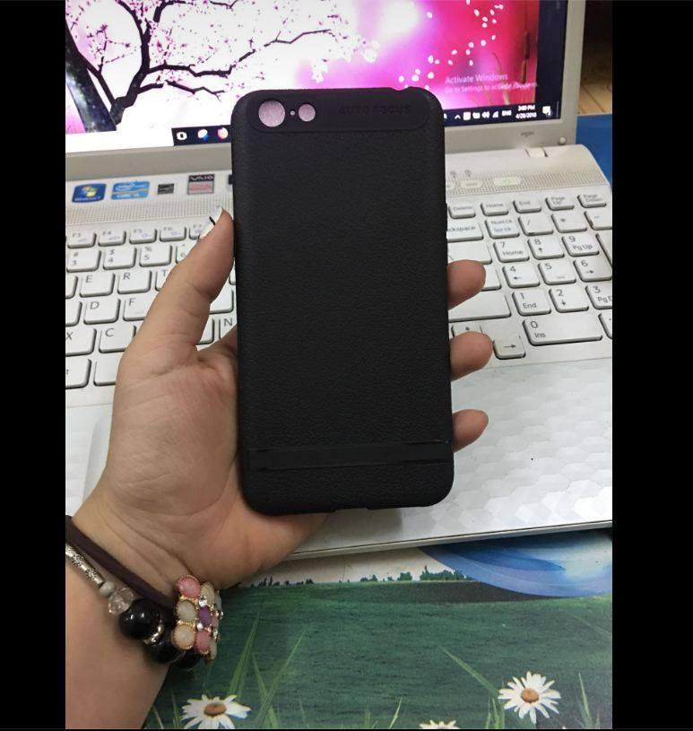 Ốp lưng dẻo giả da hiệu Auto Focus cho Oppo A71 Tặng kính cường lực