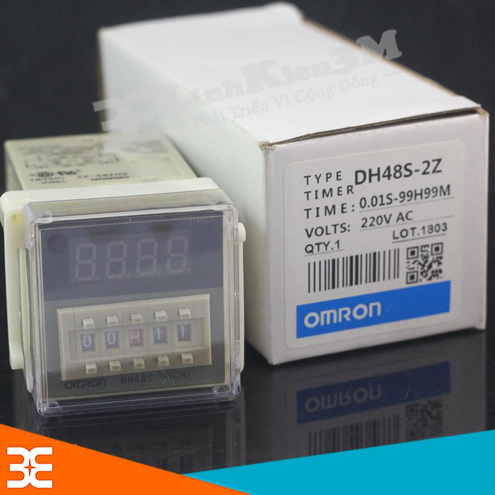 Rơ le Thời Gian DH48S-2Z 220VAC 0.1S-99H (2 Cặp tiếp Điểm)